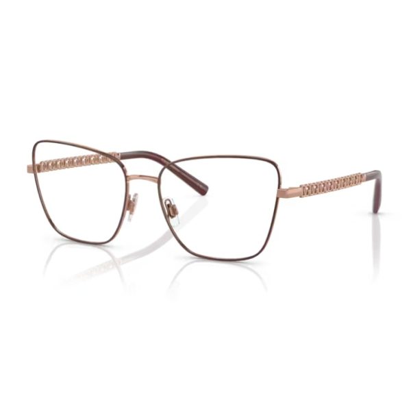 Dolce & Gabbana DG1346 1333 - Pink gold, matte bordeaux - Marimea 55