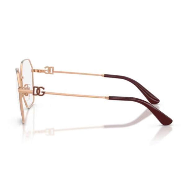 Dolce & Gabbana DG1366 1351 - Auriu roz bordeaux